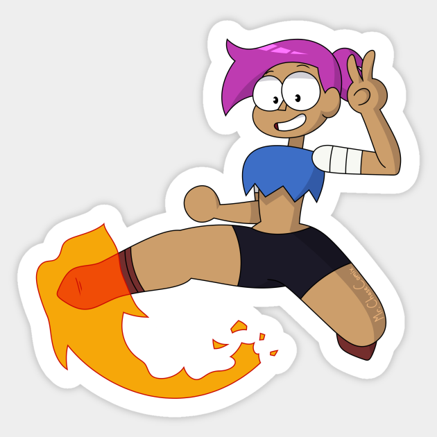 Enid Ok K O Ok Ko Lets Be Heroes Sticker Teepublic